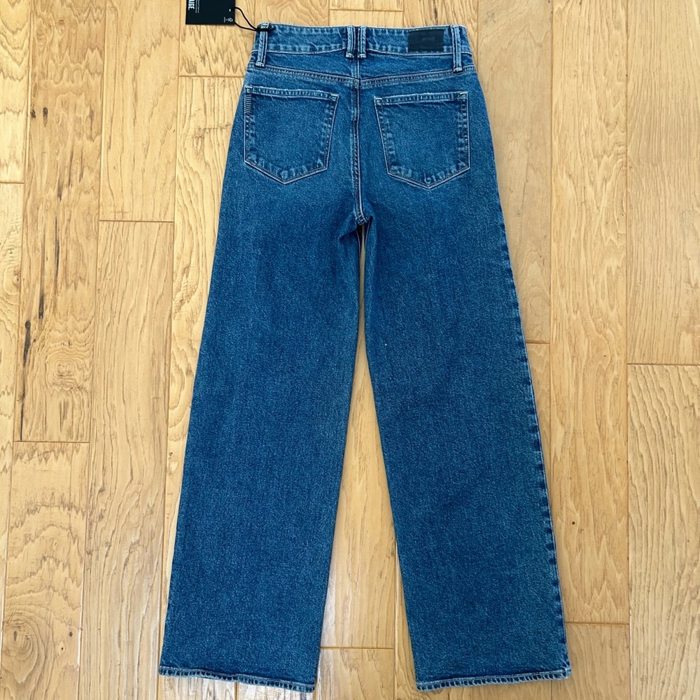 PAIGE NWT Sasha 27 High Rise Wide Leg Denim Blue Jean Moonchild Wash - Picture 3 of 5